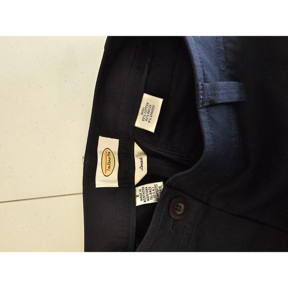 Talbots Women's Navy Button Closer Mid Rise Stretch Cotton-Rayon Pant Size 2 - Picture 5 of 5